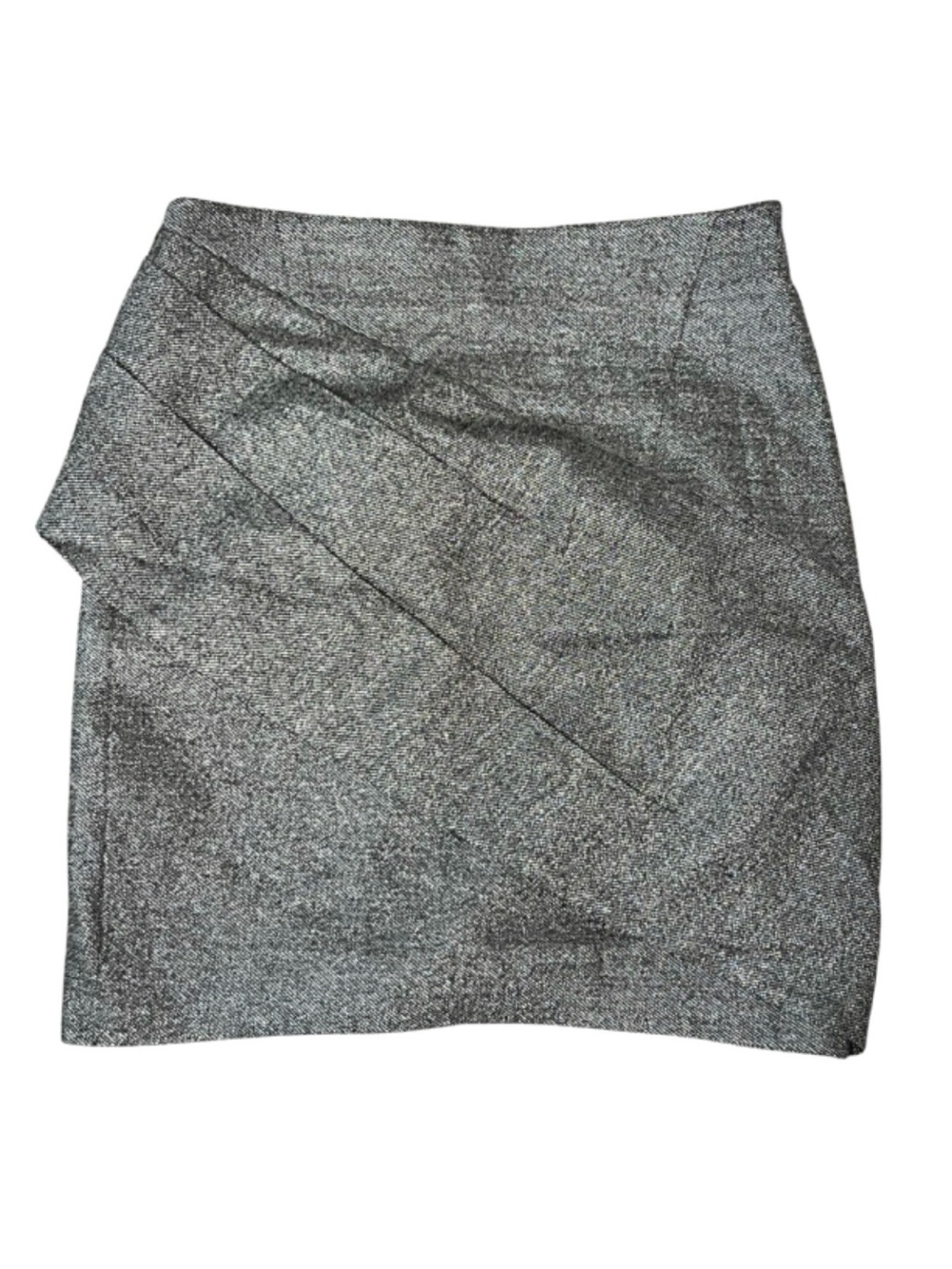 RTA SZ 2 new with tag $395msrp Silver Wrap Mini Skirt - Picture 3 of 4